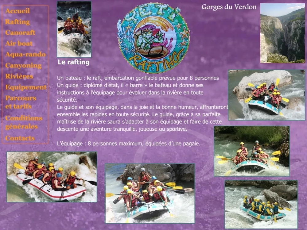 Yeti Rafting à Castellane, Alpes-de-Haute-Provence (04)