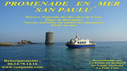 Bateau Promenade en Mer du Cap Corse - San Paulu