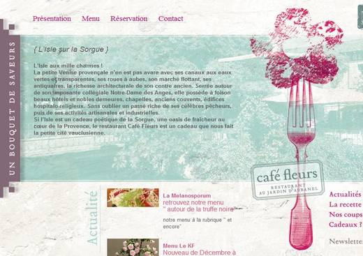 Café Fleurs - Au Jardin d'Aubanel