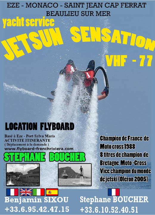 Cap Ferrat Flyboard Jetsun Sensation