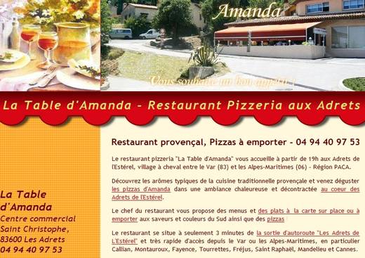 LA TABLE D'AMANDA