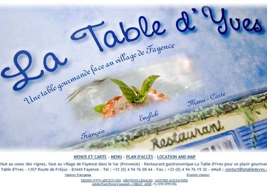 LA TABLE D YVES