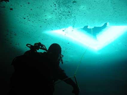 Plongée sous glace